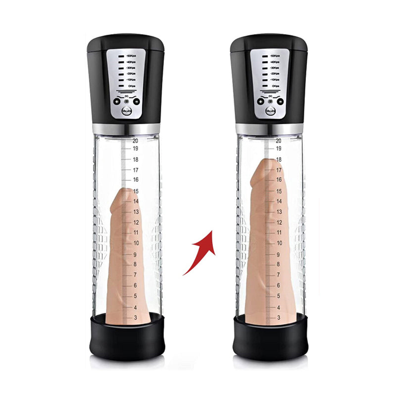 USB Rechargeable Electric Male Increase Size Enhancement Automated Air Vacuum Pump Masturbator