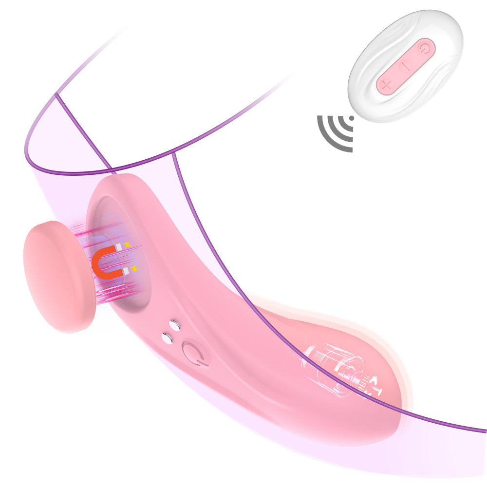 Mini Vibrators for Women Female Sex Toy with Upgraded Magnetic Clip Non-Slip Panty Vibrator for Outdoor Pleasure Sex Games