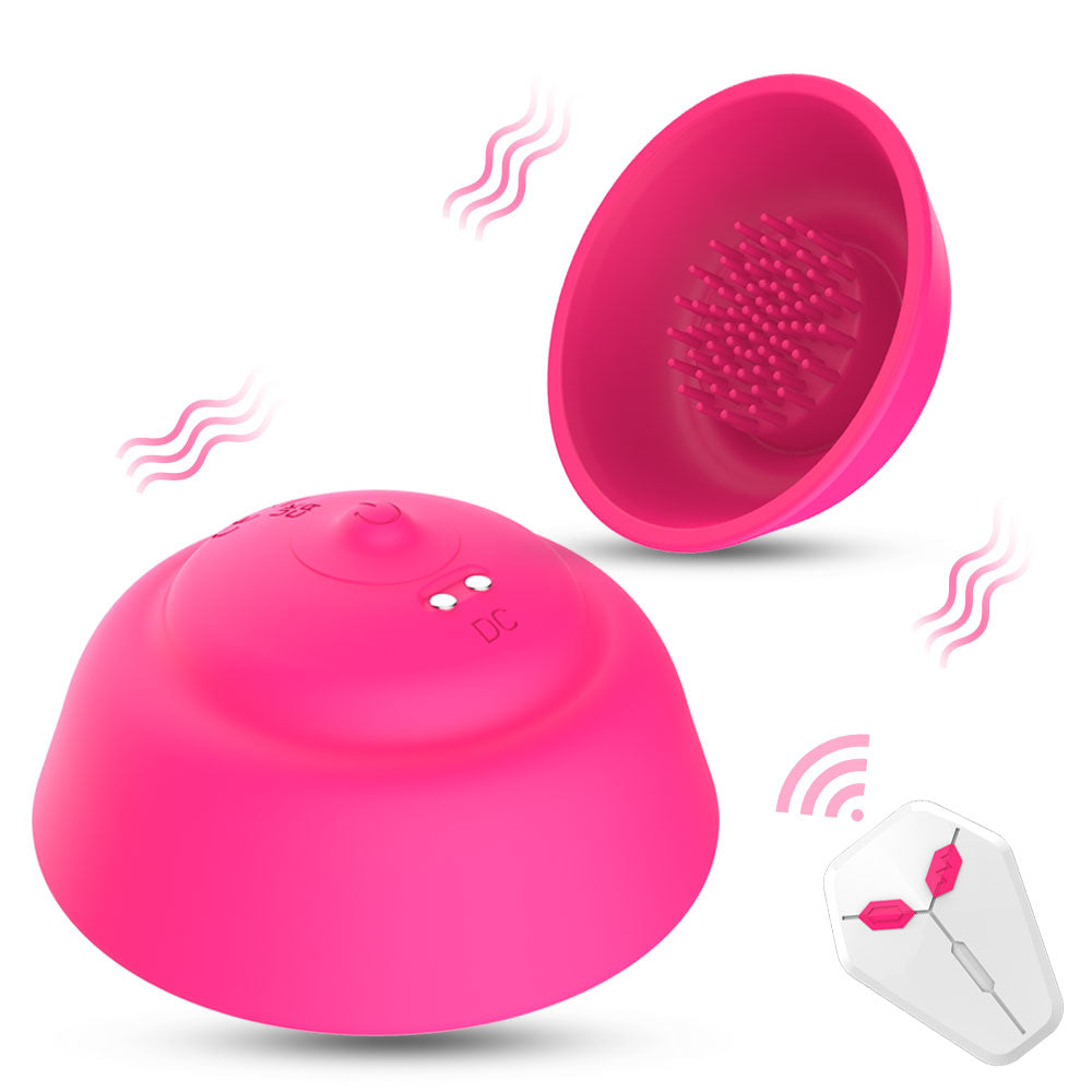 Breast Vibration Massager 10-frequency Vibration Wireless Remote Control Chest Massager Teasing Stimulation Adult Supplies