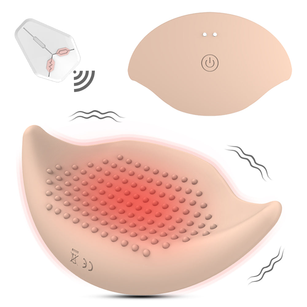 All encapsulated rubber latex sticker electric massager female wear breast sticker 10 frequency vibration breast massager
