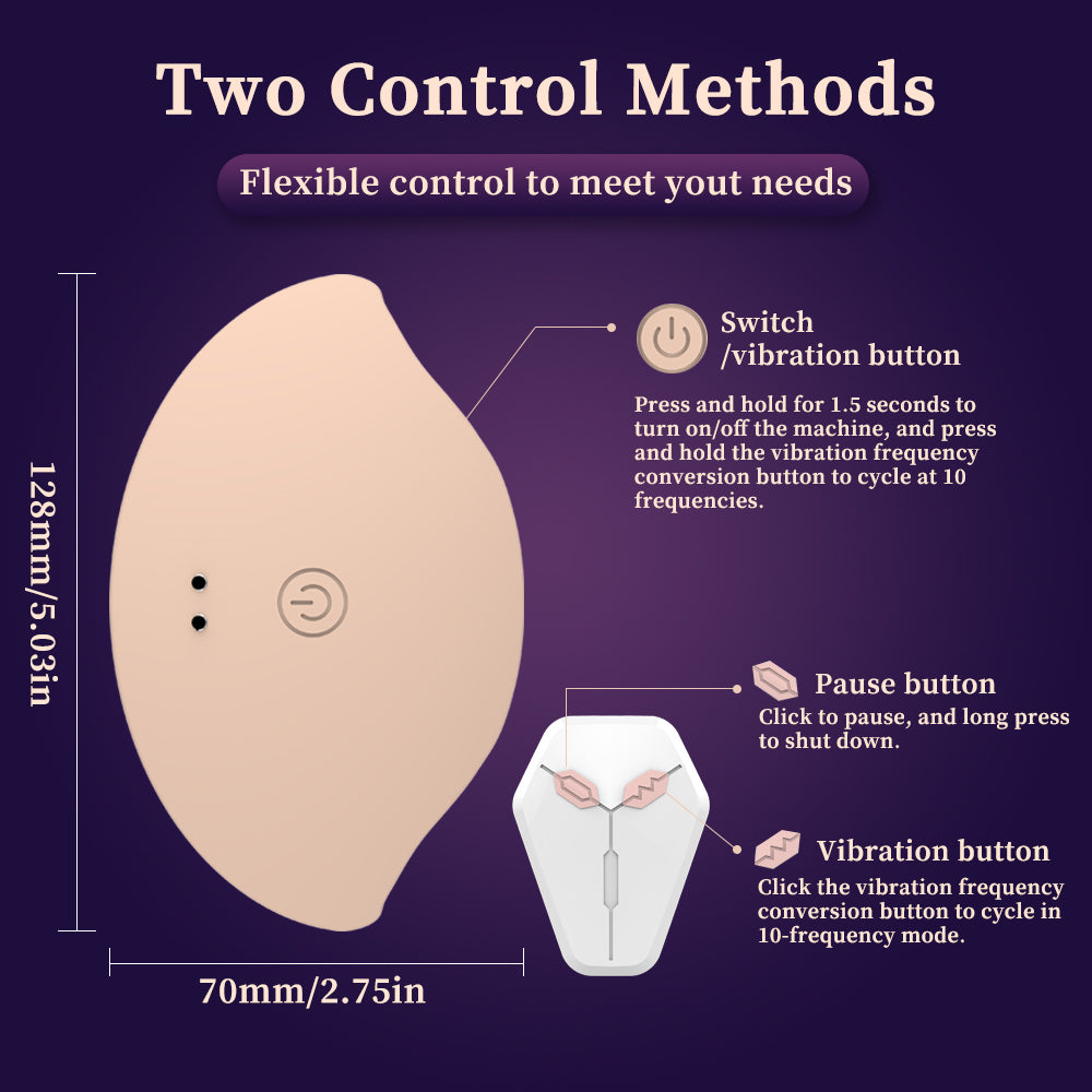 All encapsulated rubber latex sticker electric massager female wear breast sticker 10 frequency vibration breast massager
