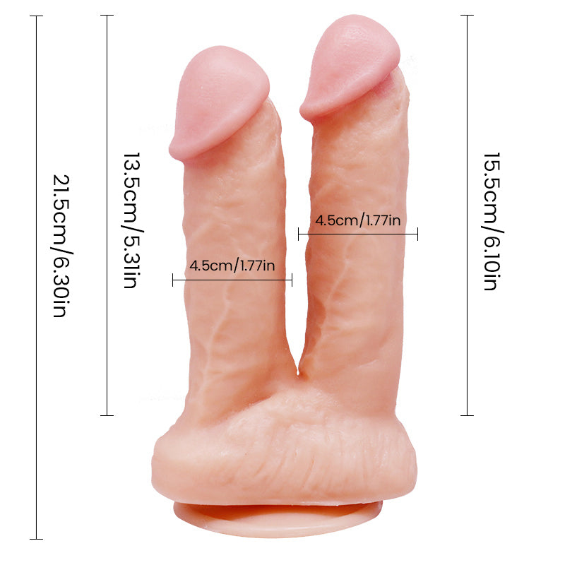 Adult appliancesDouble-headed dildoSucker simulation dildoFemale masturbationBig dildo