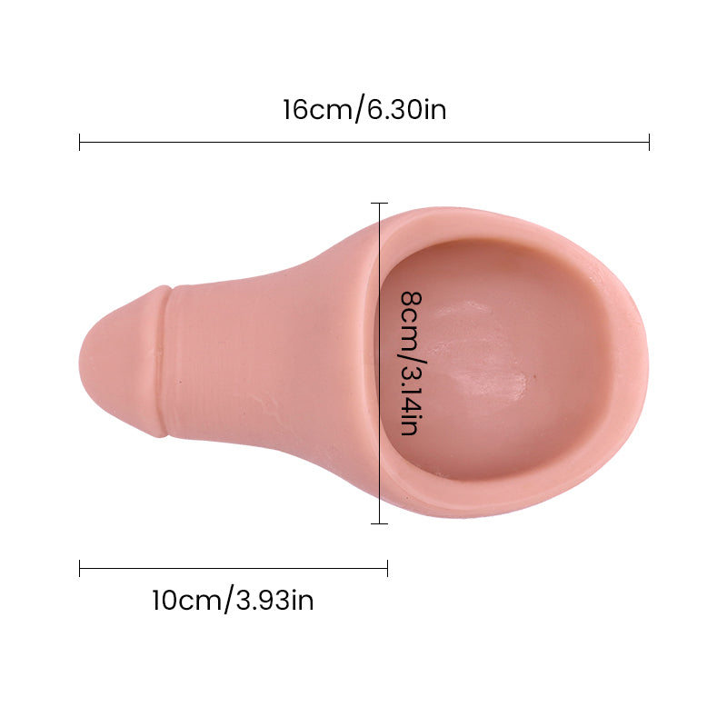 Single-Layer Liquid Silicone Dildo – 6.3" Length, 3.15" Diameter, Soft & Realistic