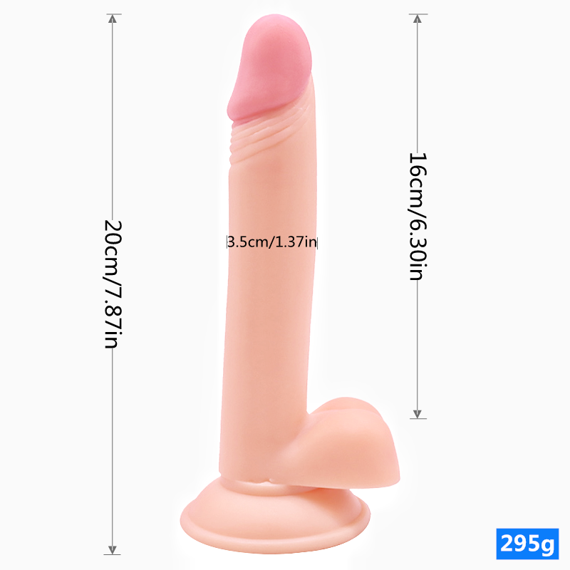 Portable PVC dildo fully waterproof female masturbation simulation dildo