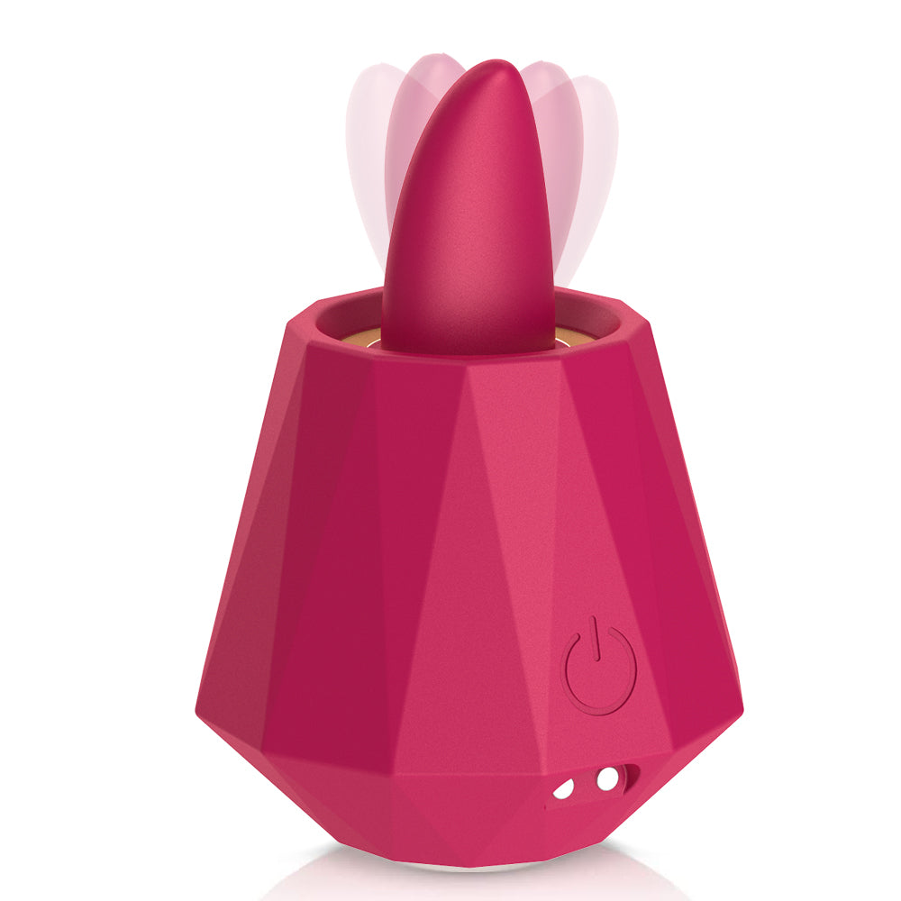 G Spot Rose Vibrator Clitoral Dildo Stimulator Tongue Licking Vibrating Egg Rose Toy Vibrator for Women