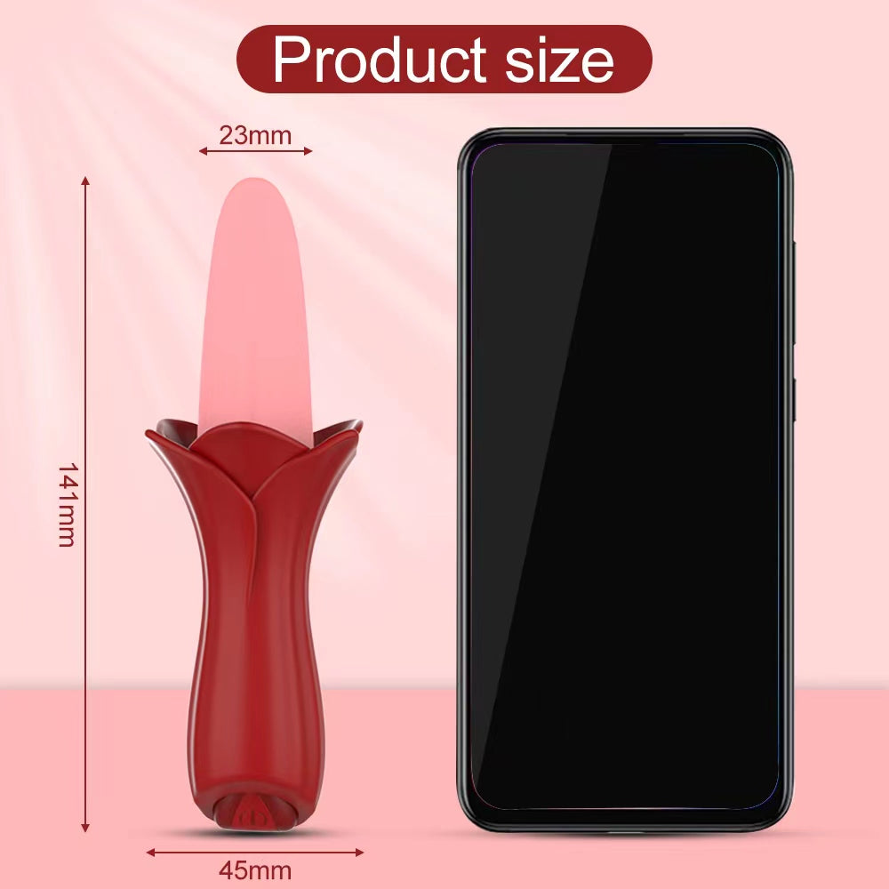 Realistic Tongue Shape Waterproof Breast Clitoris Toys G-spot Female Realistic Artificial Licking Vibrator for Women