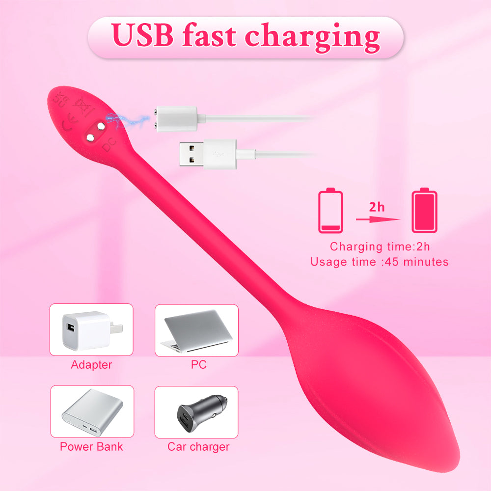 APP Remote Control G-spot Panty Vibrator Long Distance Bluetooth Wearable Vibrator Chargeable Adult Sex Toys