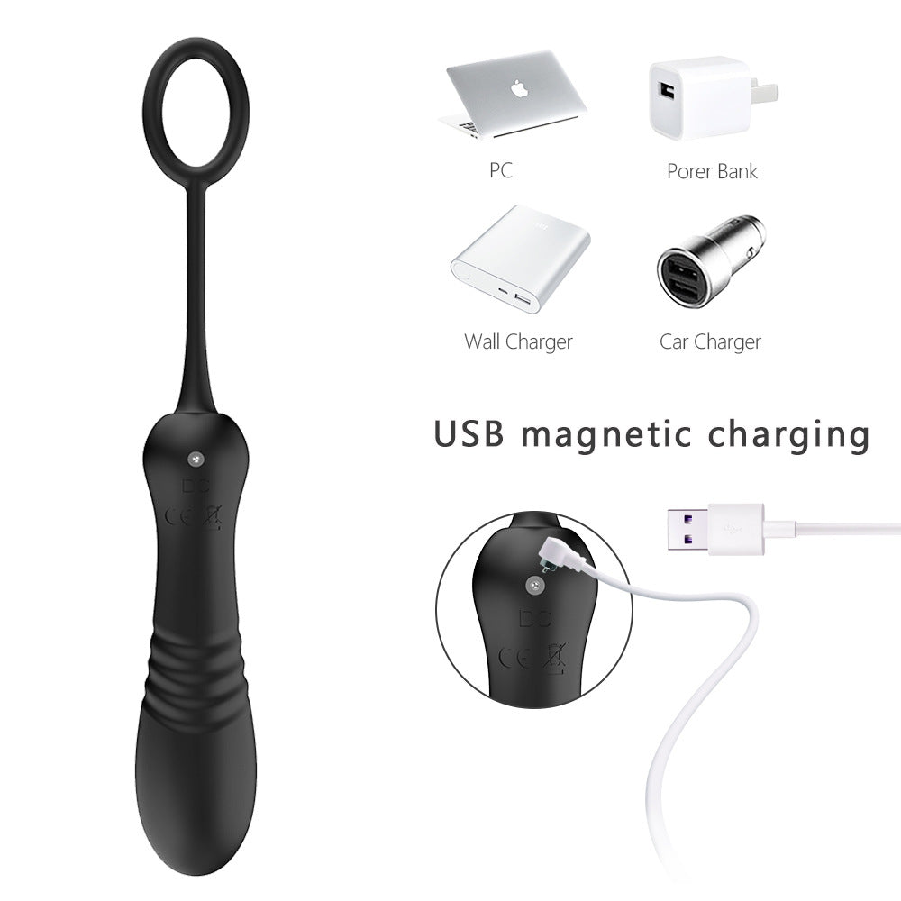 10 frequency telescopic vibrating eggs jumping stick Female g spot clitoral stimulator women vibrator