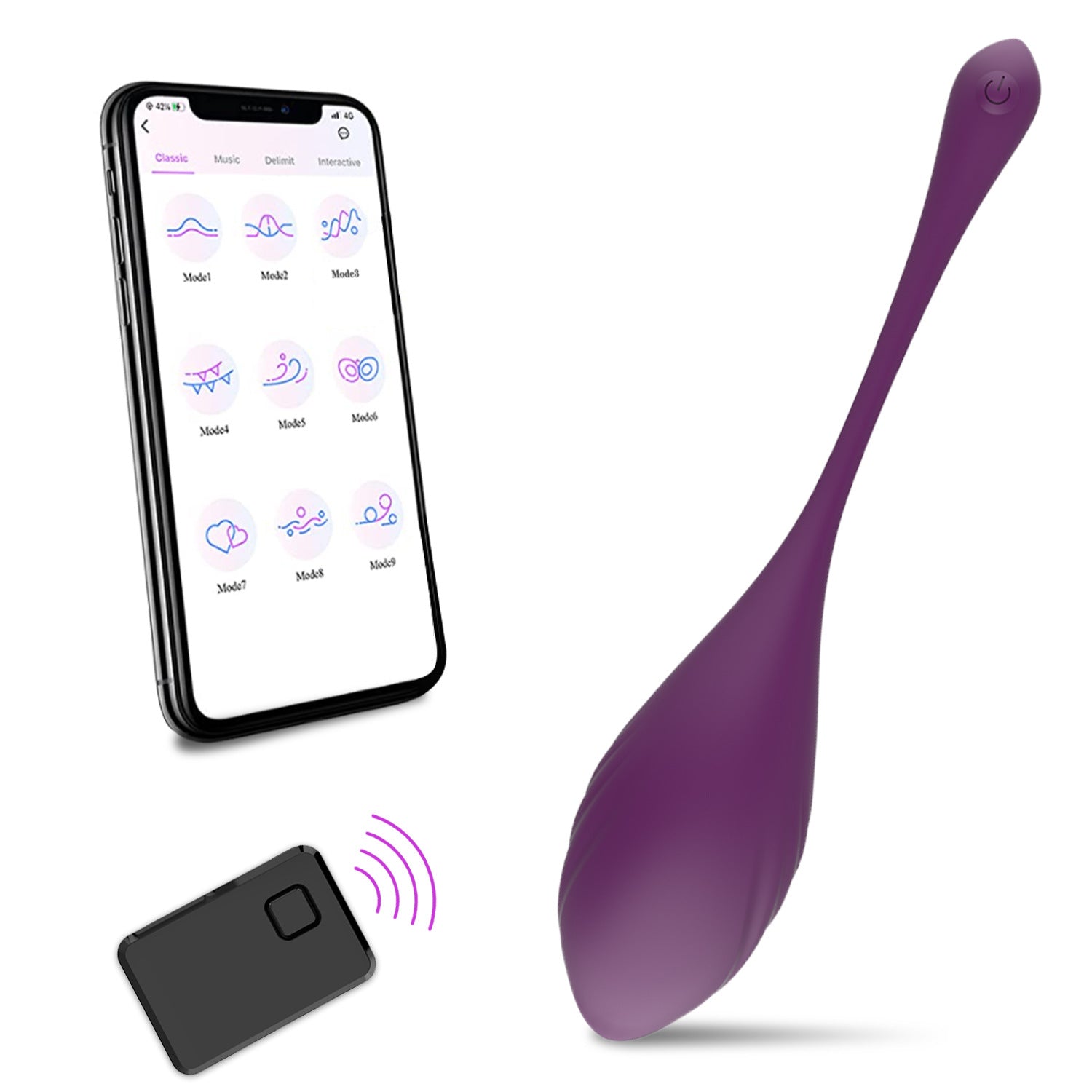 New product full coverage glue app wireless remote control vibrator women's masturbation sex adult products manufacturer