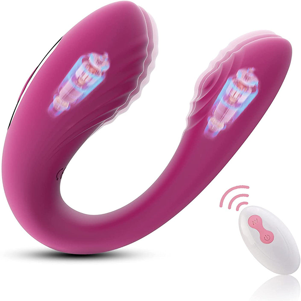 Remote Control U Shape Vibrating Panties Dual Stimulation Female Masturbation Toy Sex Couples Vibrator For Women