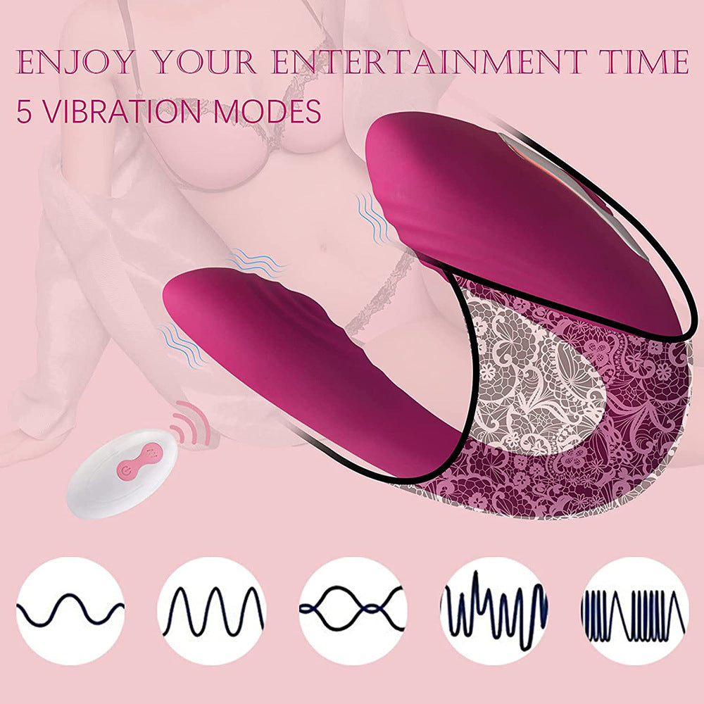 Remote Control U Shape Vibrating Panties Dual Stimulation Female Masturbation Toy Sex Couples Vibrator For Women