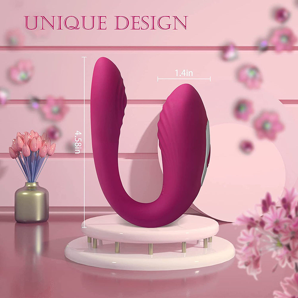 Remote Control U Shape Vibrating Panties Dual Stimulation Female Masturbation Toy Sex Couples Vibrator For Women