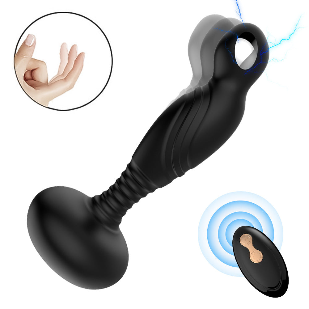 Wireless Remote Electric 10 Frequency Vibration 3 Mode Shock Butt Plug Prostata Massager Male Vibrator Anal Sex Toys