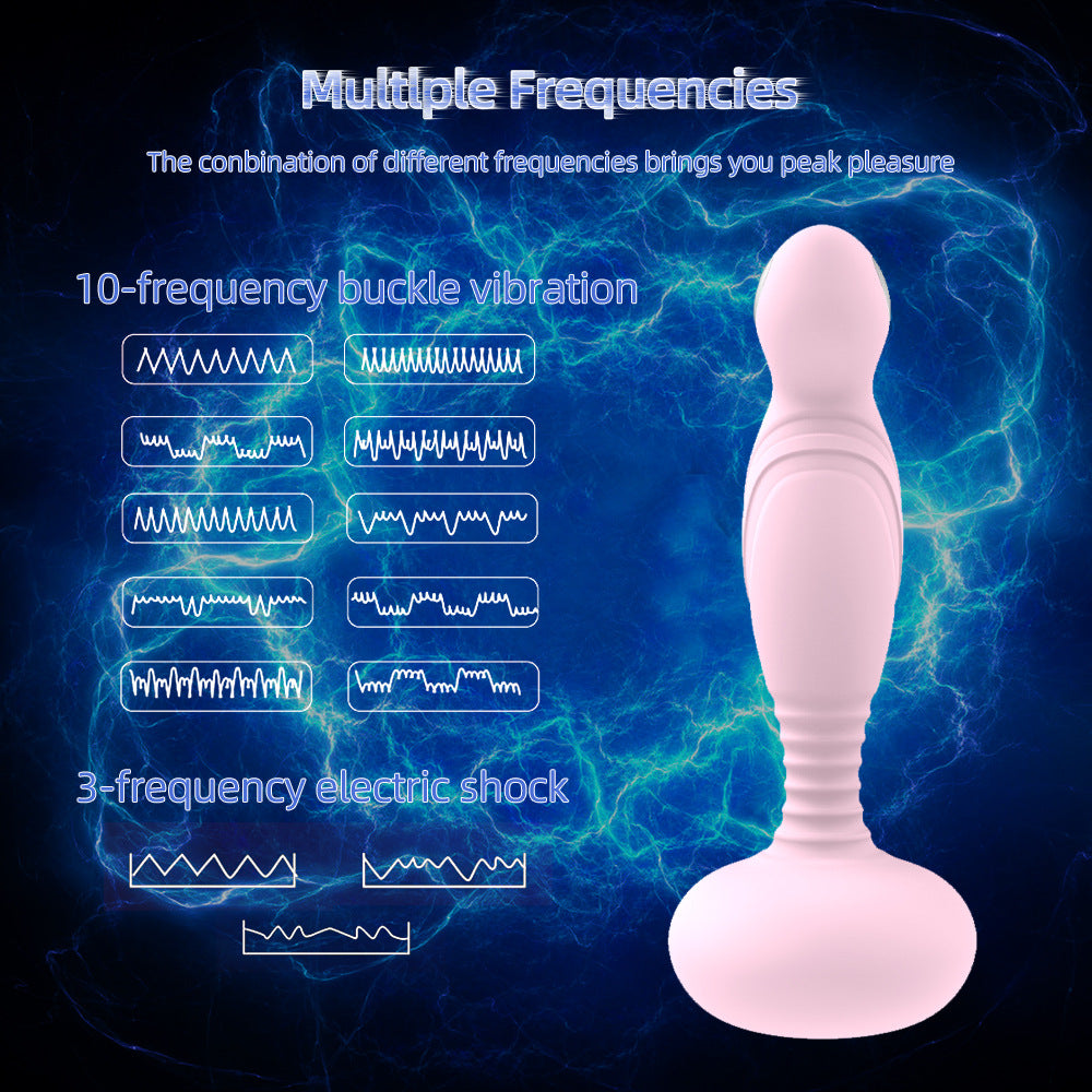 Wireless Remote Electric 10 Frequency Vibration 3 Mode Shock Butt Plug Prostata Massager Male Vibrator Anal Sex Toys