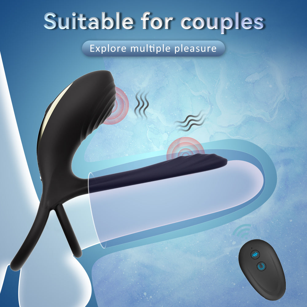 Adult toy sperm locking ring remote control electric locking sperm ring silicone stimulation couple sharing vibration ring