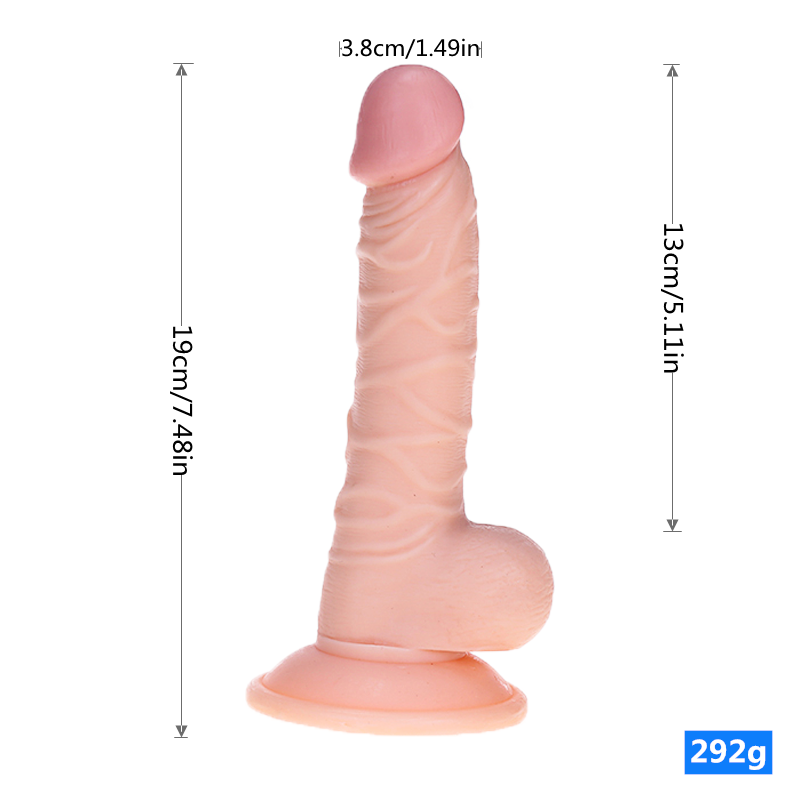 Flesh Silicone Realistic Huge Dildo Cock Suction Cup Women Sex Toys