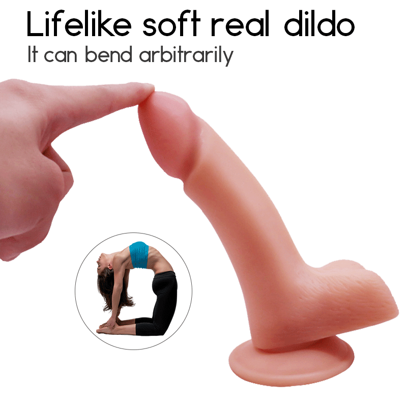 Body Safe Material Realistic Dildo Feels Like Skin for Hands Free Play Adult Sex Toys for Women Sex toys