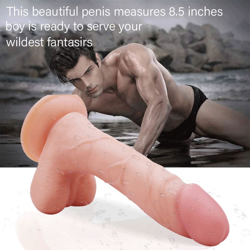 Liquid Silicone Realistic Huge Dildo Cock Suction Cup Women Sex Toys