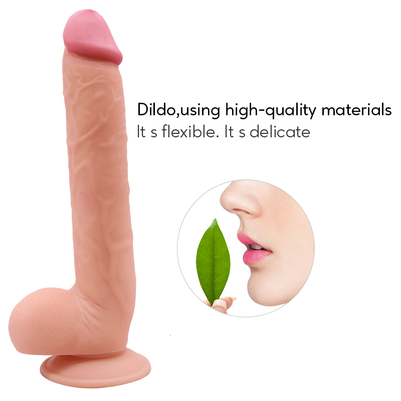 Realistic Dildo for Beginners Lifelike Huge Silicone Dildo, with Strong Suction Cup for Hands-Free Play