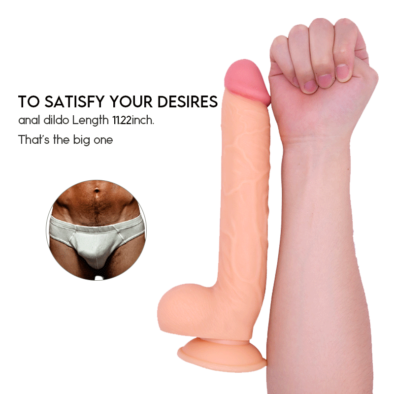 Realistic Dildo for Beginners Lifelike Huge Silicone Dildo, with Strong Suction Cup for Hands-Free Play