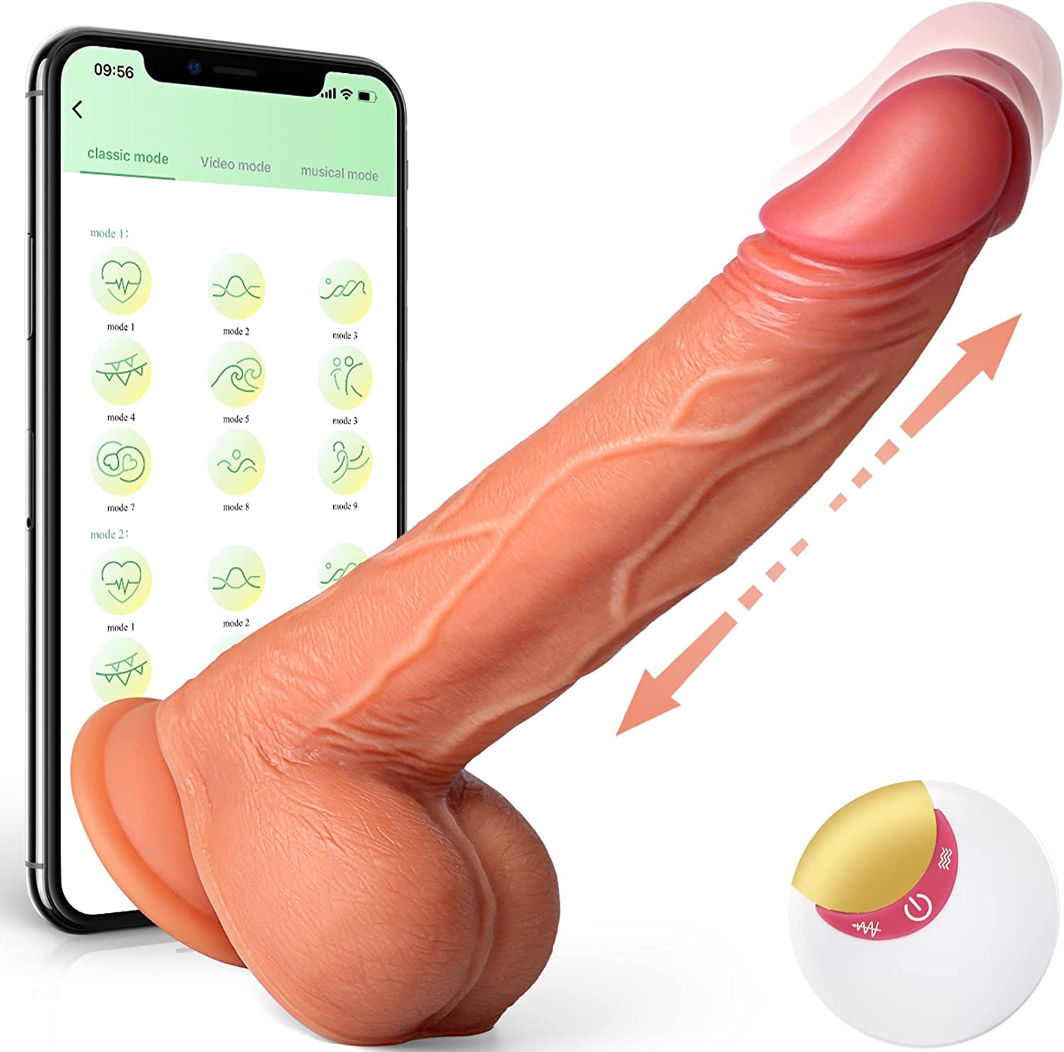 APP Control Realistic Dildo Sex Handheld Dildo Erotic Large Dildo High Quality For Women Sexy