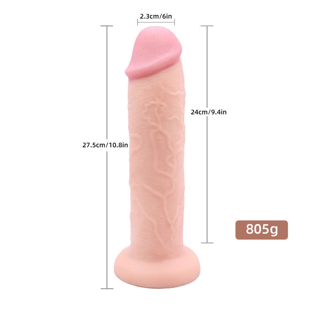 Realistic Dildo with Vibration Modes, Vibrating Dildo with Suction Cup for G Spot Clitoral Anal Stimulation, Smart Vibrator Sex