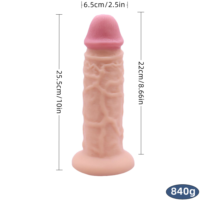 Women's sex toy for beginners simulated dildo with powerful suction cups simulated clitoris and stimulation material
