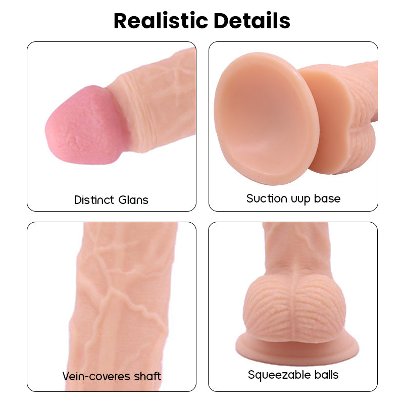 Hot selling Realistic dildo sex toys  Powerful Sucker Dildos Adult Toys for Woman