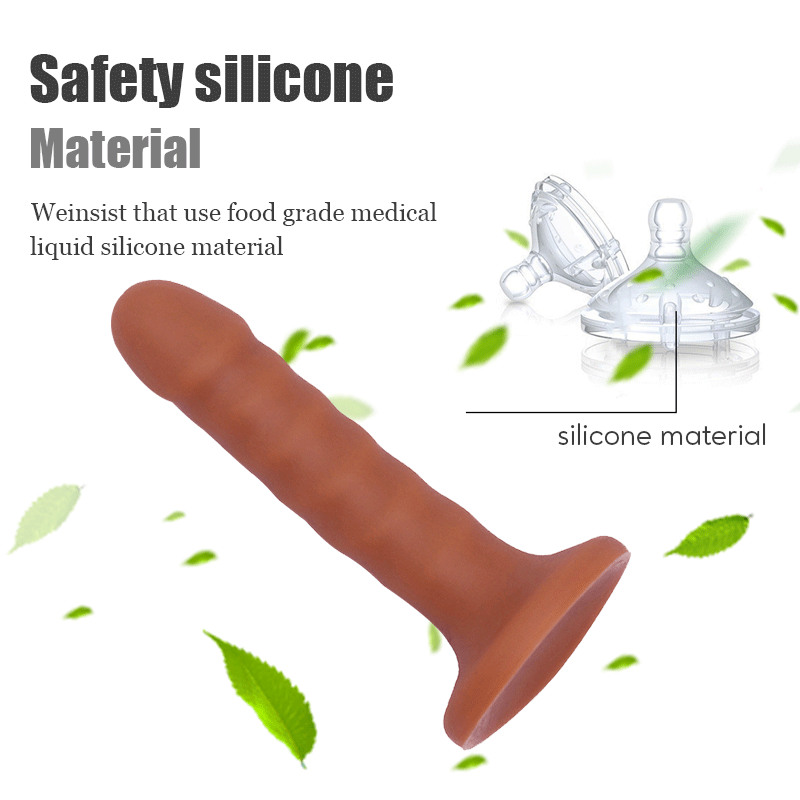Liquid Silicone Dildo – 6.9" Total Length | Slim Single-Layer Design