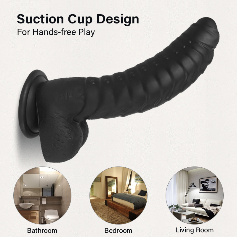 Single-Layer Liquid Silicone Dildo – 8.66" Total Length | Soft & Realistic