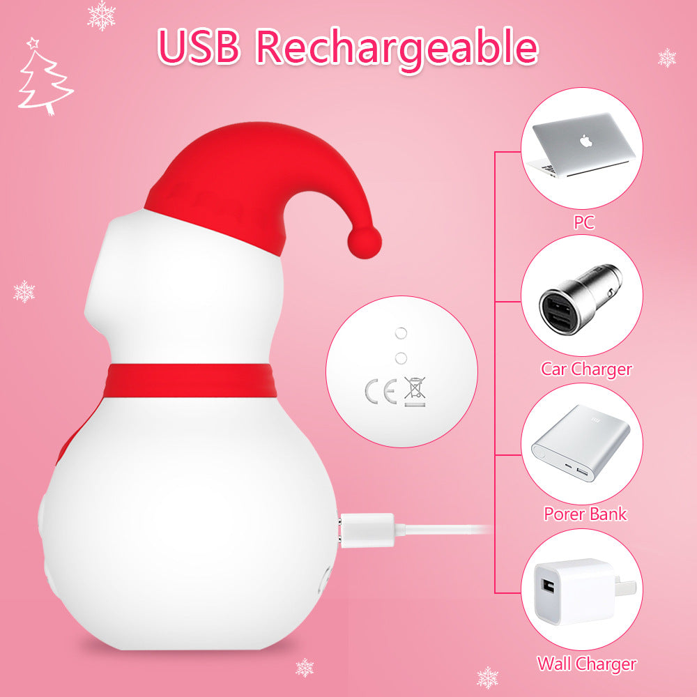 Christmas Santa Hat Snowman G Spot Orgasm Clitoral Breast nipple stimulate massager vibrators bra sucking vibrator for women