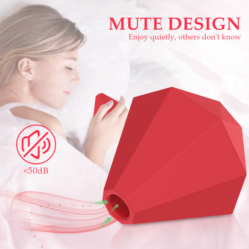 pacifier silicone magnetic suction charging suction sex toy diamond mini sucking vibrator