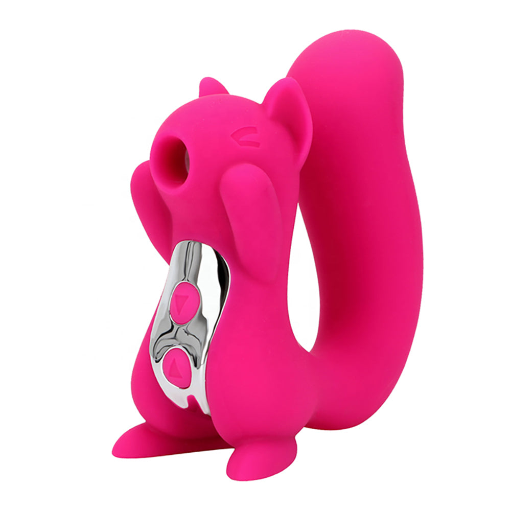 New Female In-Boby Vibration Suction Rechargeable Squirrel Sex Suction Vibrator For Women
