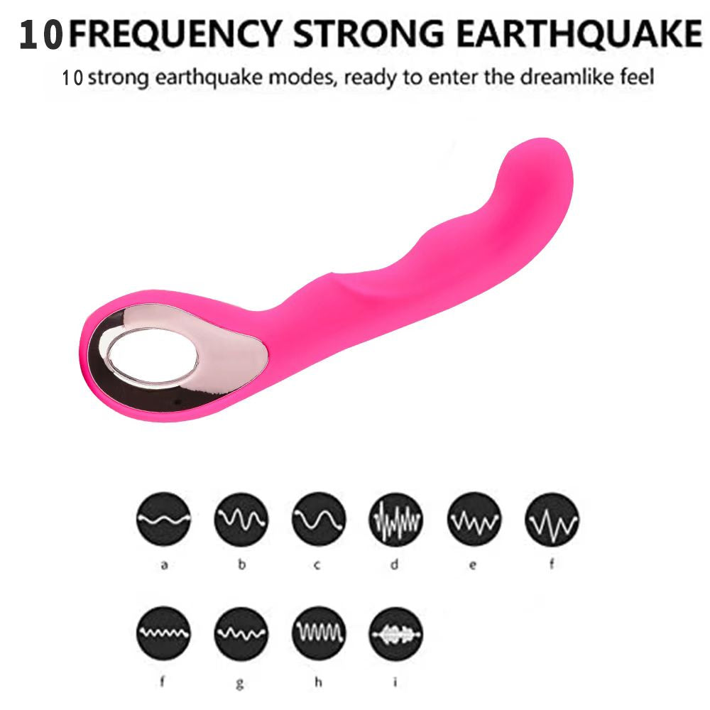 Waterproof Powerful women AV stick vibrator G Point clitoral stimulator 10 Frequency female Masturbators