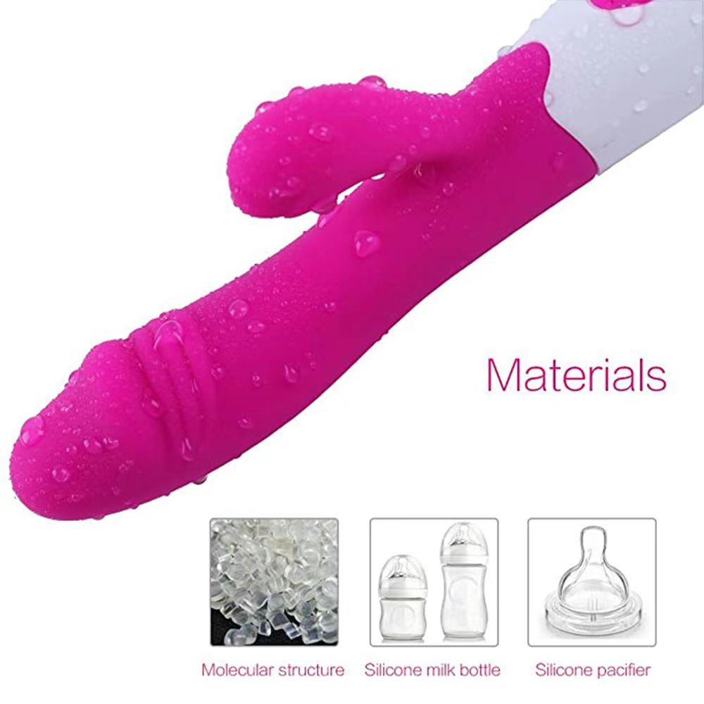 Women's 30-frequency dual-shock vibrator av massage stick simulated vibrator silicone massage stick