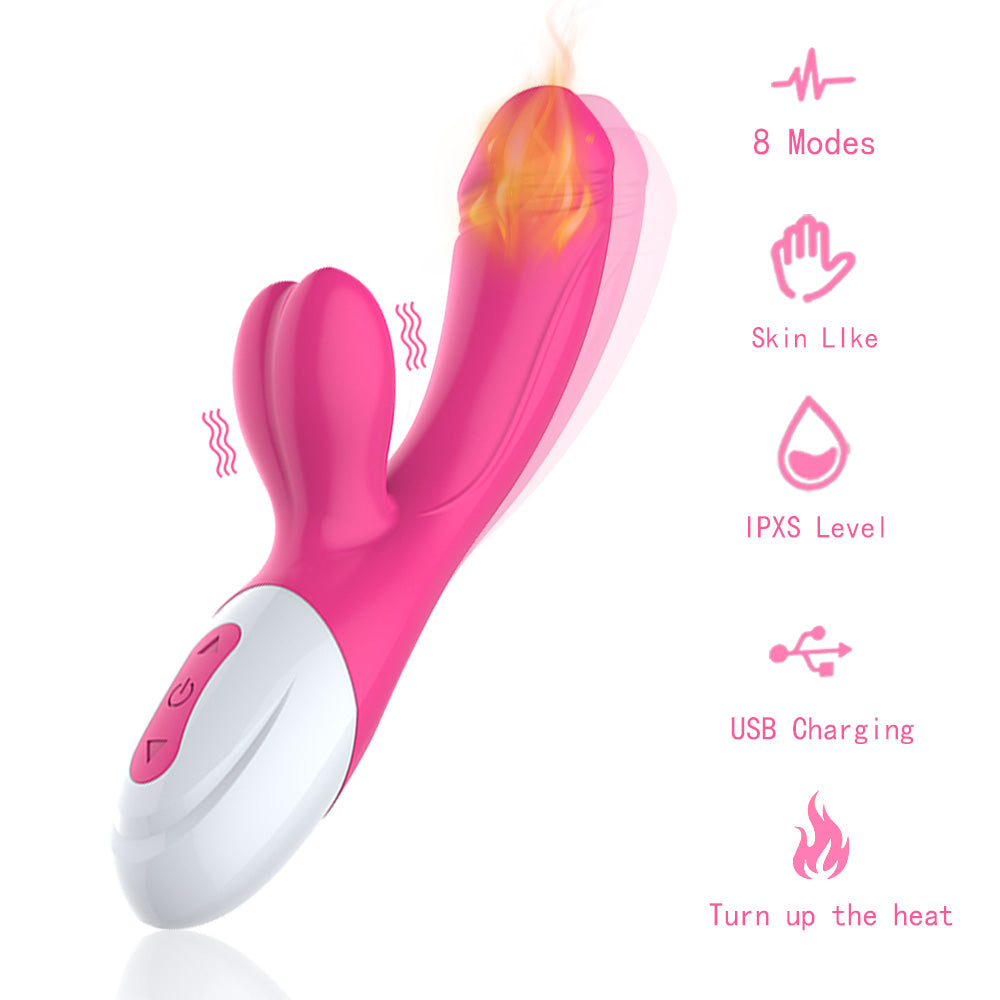 Heating waterproof rabbit vibrator G-spot clitoral stimulator clitoral female vibrator Sex Toys couple masturbation toys Dildo