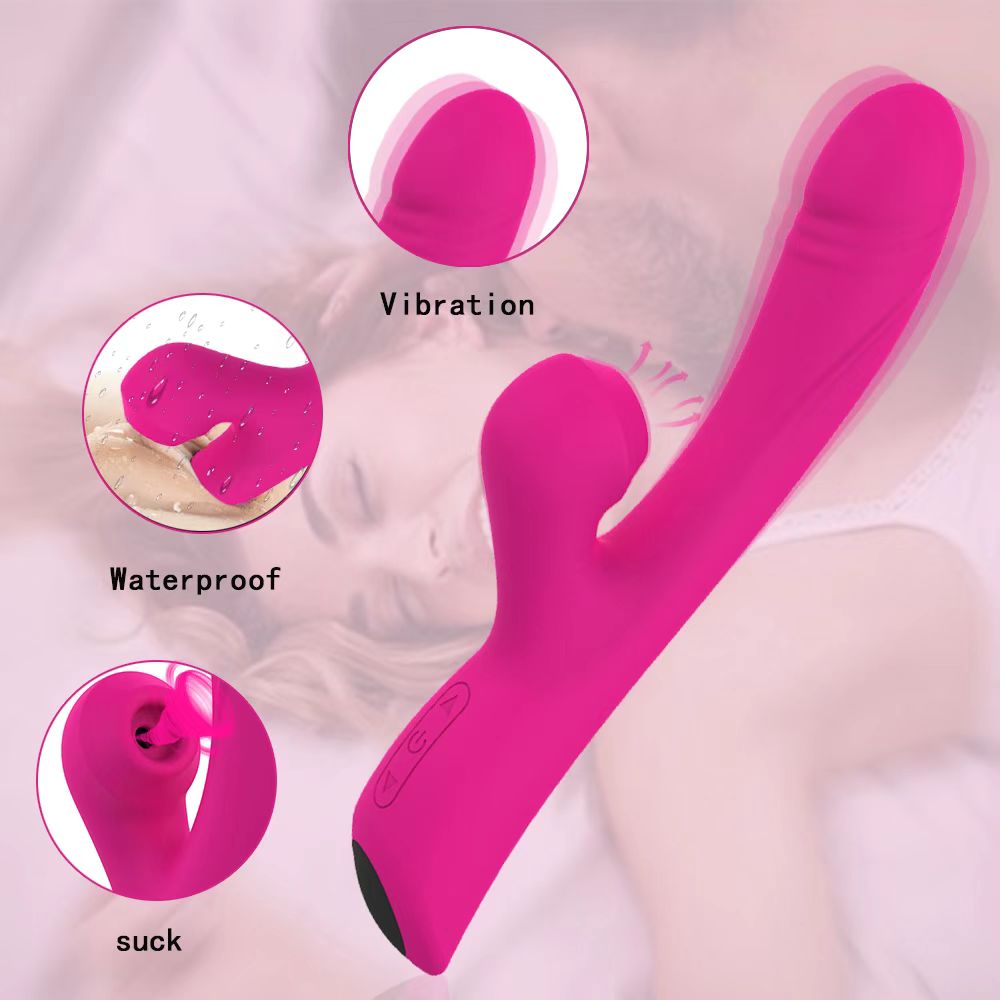 Clitoral sucking Dildo vibrator G-spot vibrator Thrusting Sucking Rabbit Massager clitoral stimulator