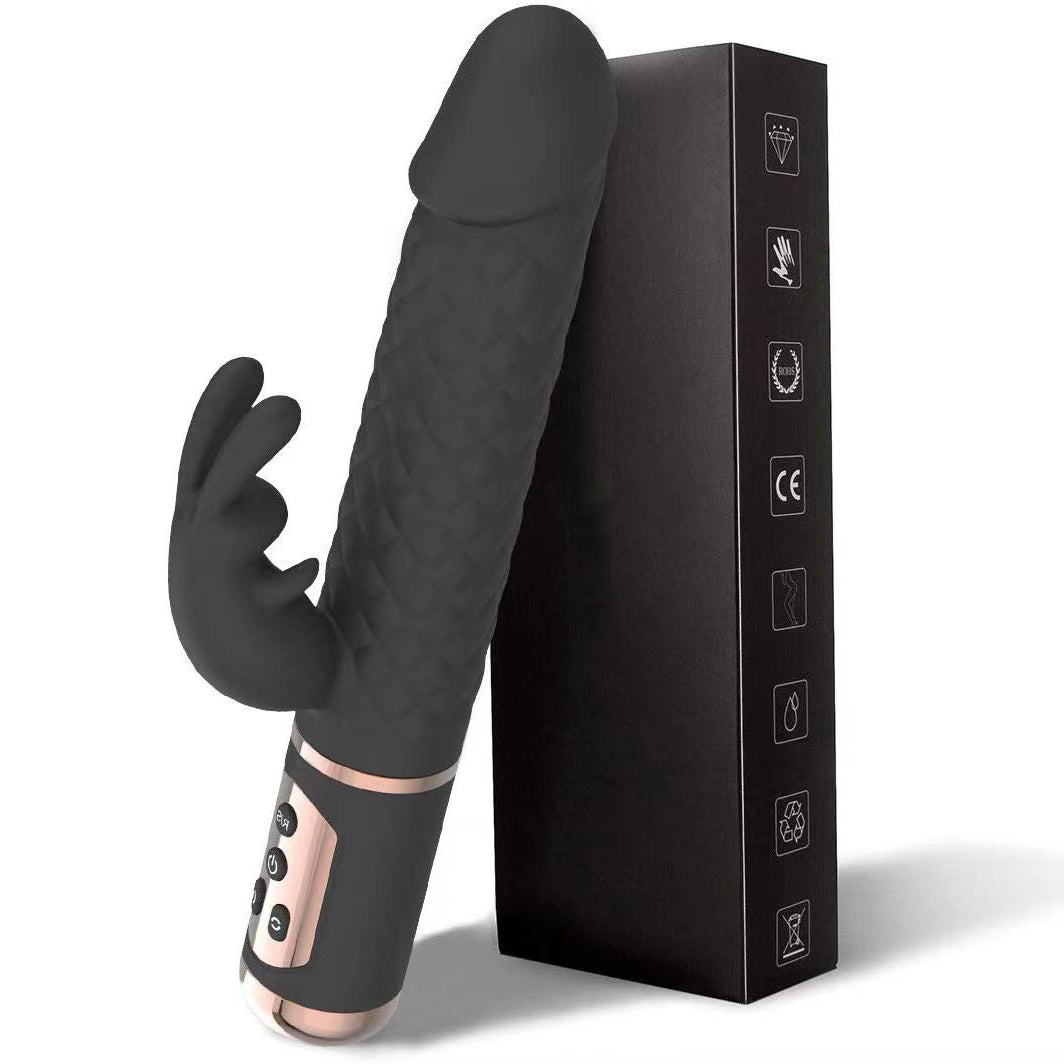 Waterproof Rechargeable G Spot Rabbit Vibrator Sex Toys for Women with Independent Clitoral Stimulator