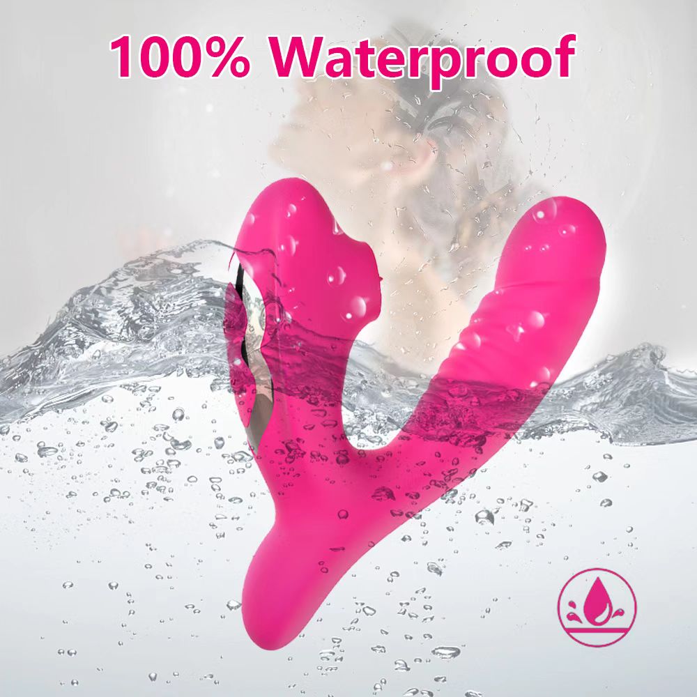2 in 1 Female Clitoral Sucking Vibrator Clitoral Stimulation Vibrating Dildo G spot Sucking Sex Vibrator for Women