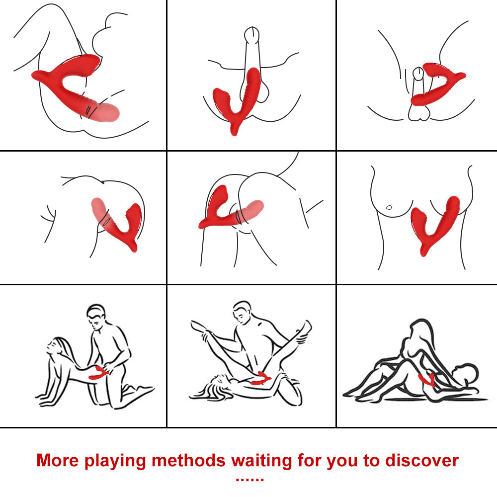 2 in 1 Female Clitoral Adult Sucking Vibrator Products Silicone G Spot Stimulation Masturbator Toys Vibrator For Women