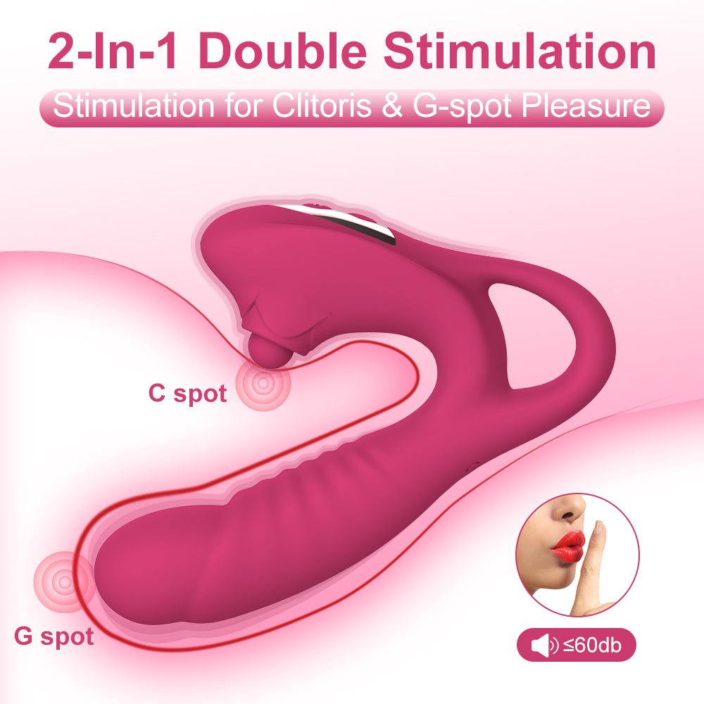 10-frequency dual vibration couple flirting masturbation device for women wearable dildo adult products