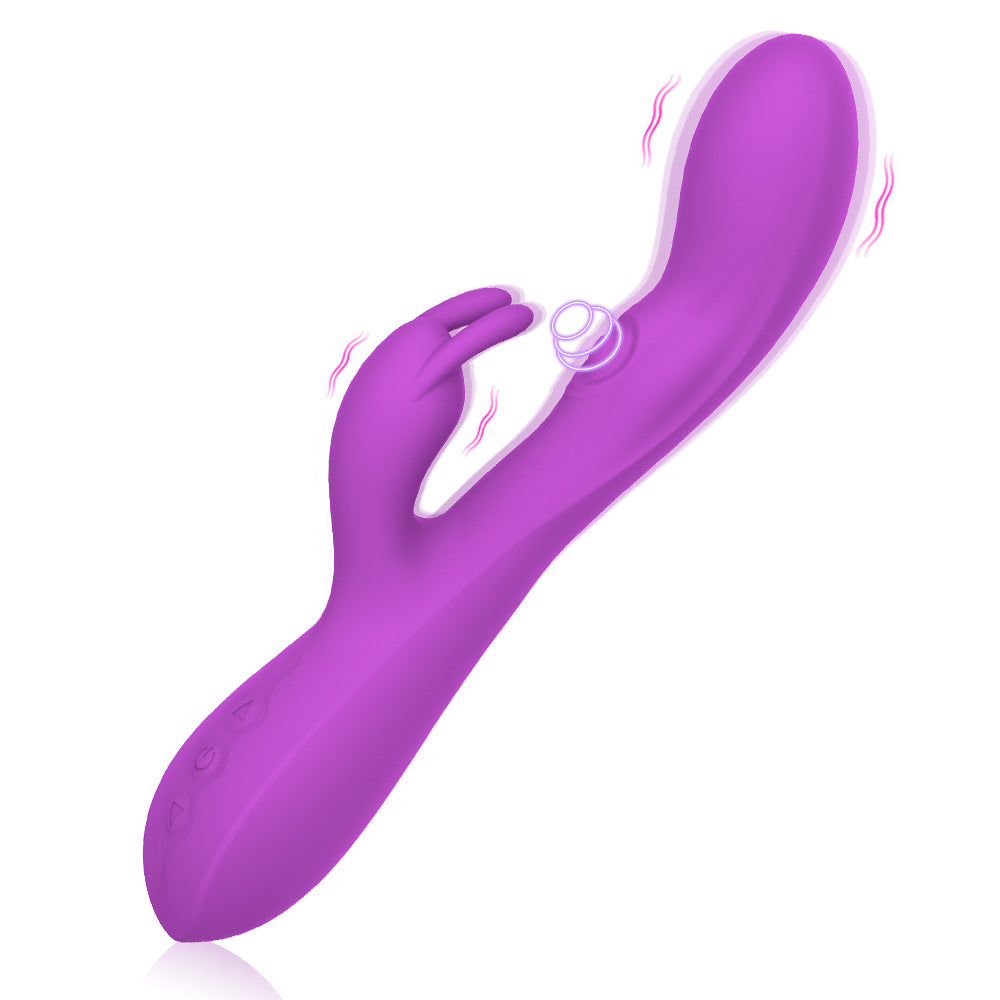 10 frequency Dual motor women vibrator g spot clitoral stimulator Heating rabbit vibrator