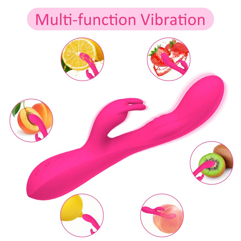10 frequency Dual motor women vibrator g spot clitoral stimulator Heating rabbit vibrator