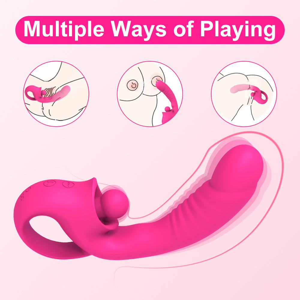 Hot selling Female Masturbation Dildo Vibrator for women G spot Clitoral stimulation flapping vibrator Adult Sex Toys For Woman