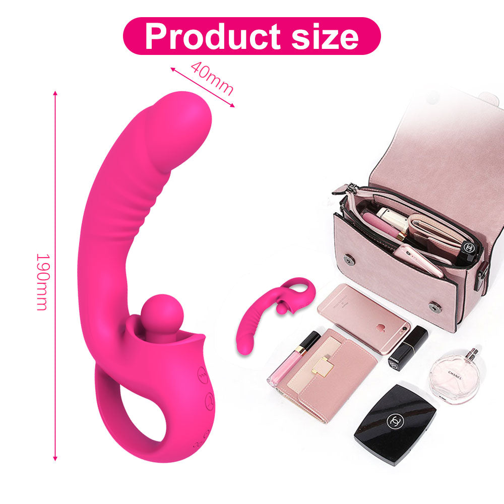 Hot selling Female Masturbation Dildo Vibrator for women G spot Clitoral stimulation flapping vibrator Adult Sex Toys For Woman