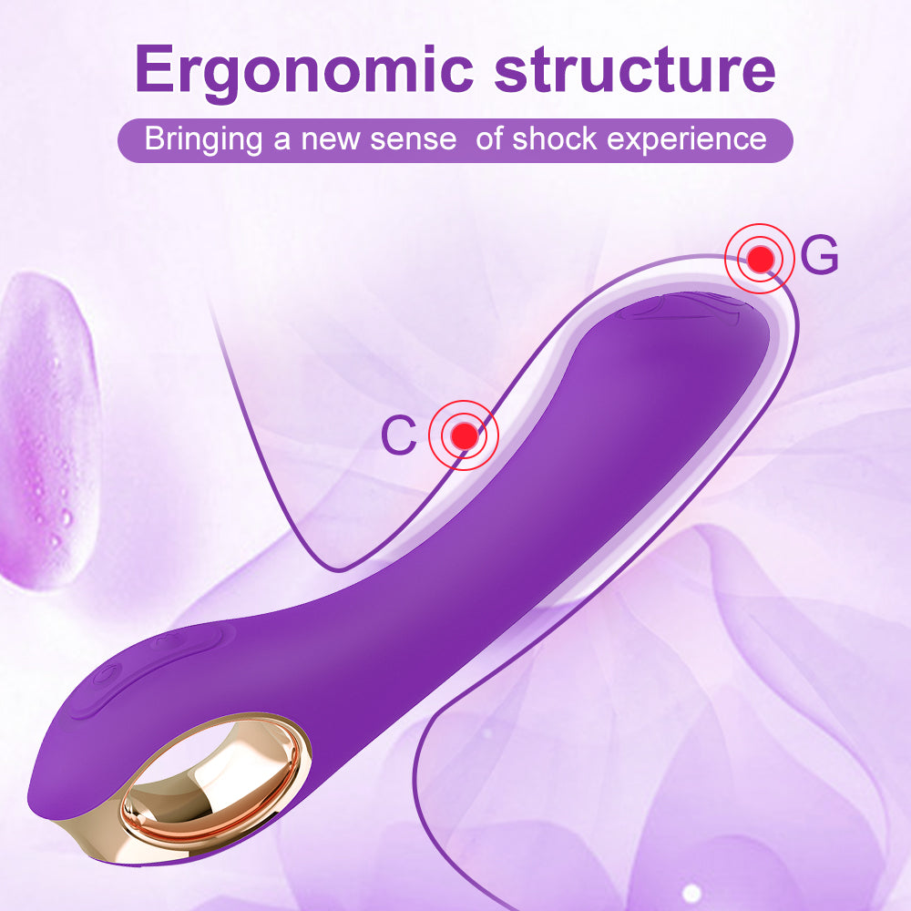 G Spot Vibrating Wand Massager with 9 Vibration Modes Rechargeable G Spot Clitoris Vibrator Massage For Women