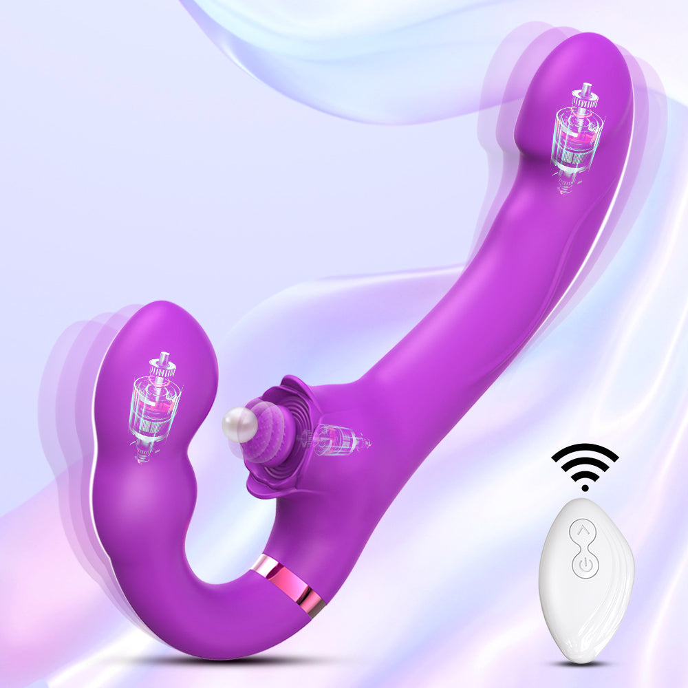 G-Spot Dildo Vibrator Silicone Realistic Double-Ended Dildo Vibrating Butt Plug Adult Anal sex toy rabbit Vibrators