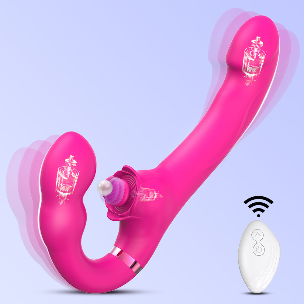 G-Spot Dildo Vibrator Silicone Realistic Double-Ended Dildo Vibrating Butt Plug Adult Anal sex toy rabbit Vibrators