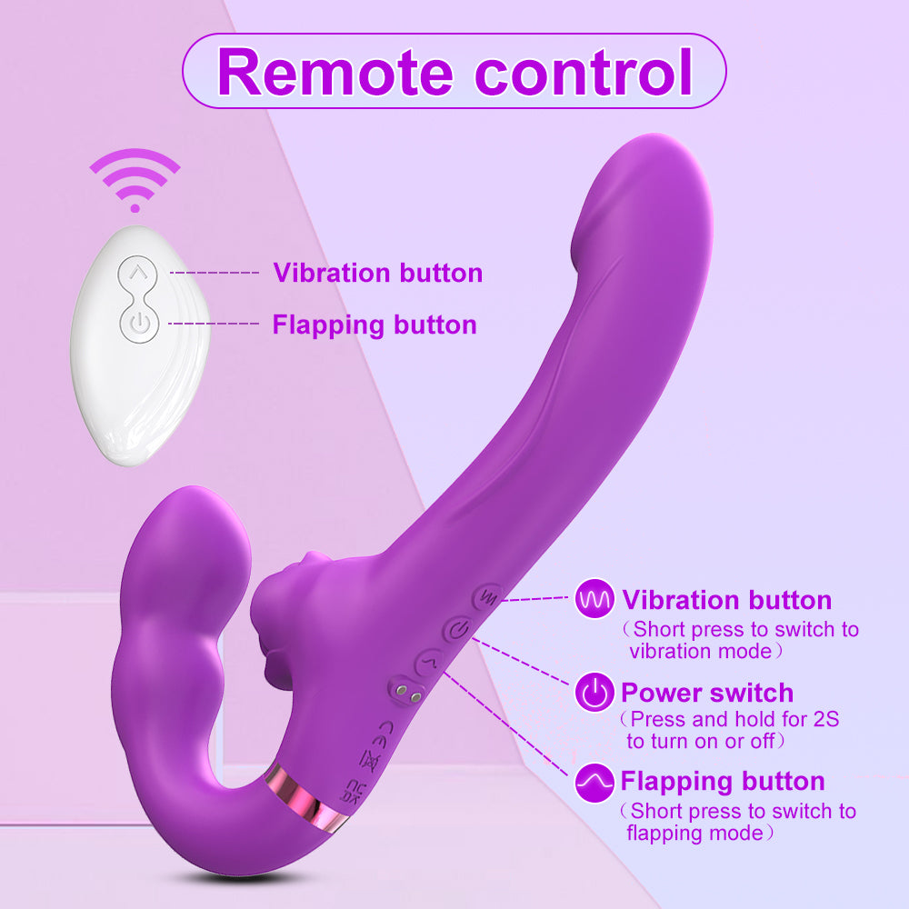 G-Spot Dildo Vibrator Silicone Realistic Double-Ended Dildo Vibrating Butt Plug Adult Anal sex toy rabbit Vibrators